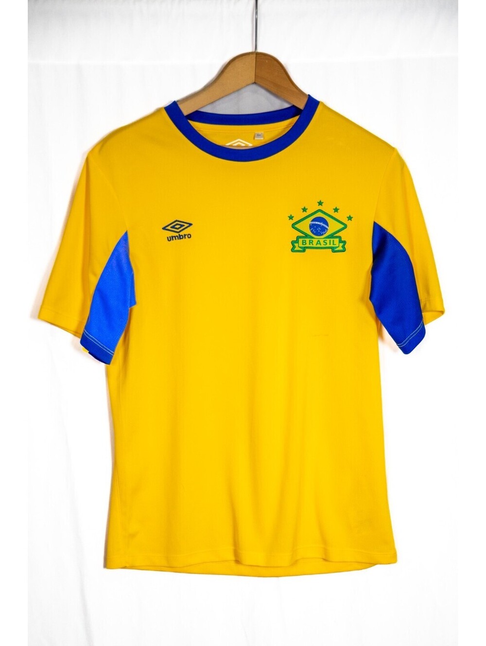 Brazil Football Soccer Official Umbro Team VTG Y2K Jersey - Men's Small